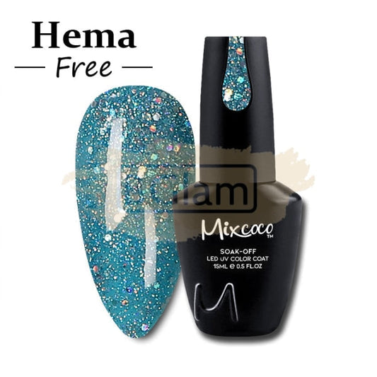 Mixcoco Soak-Off Gel Polish 7.5Ml - Shine Glitter Collection 264 (Smc 189) Nail