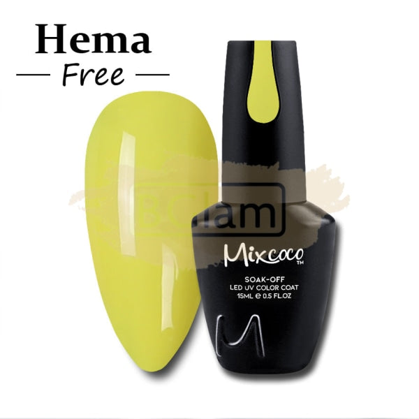 Mixcoco Soak-Off Gel Polish 7.5Ml - Yellow 026 (Hs 03) Nail