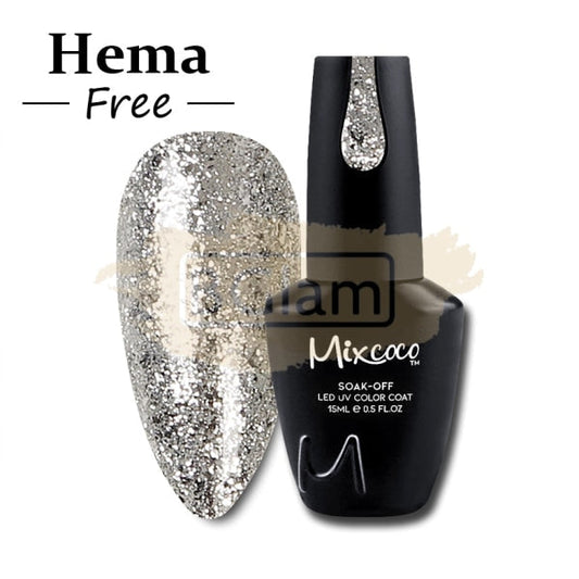 Mixcoco Soak-Off Gel Polish 15Ml - Shine Glitter Collection 298 (Rmc 1474) Nail