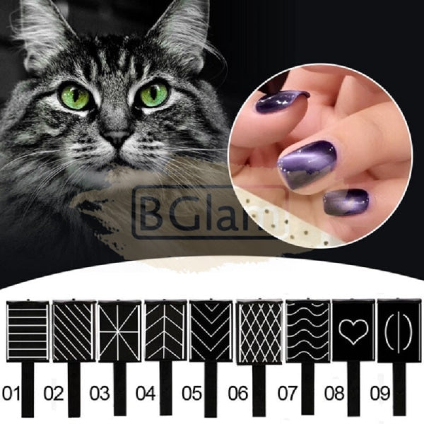 3D Cat Eyes Magnet Wand Available In 9 Designs Nail Art Tool