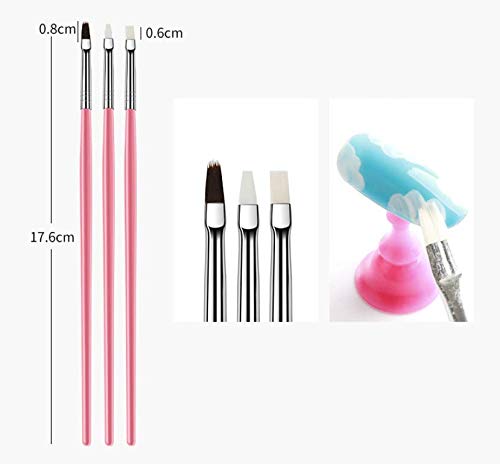 Nail Art Brush Set (15 pcs) | Pink