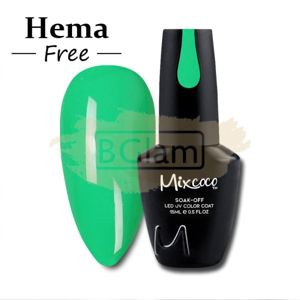 Mixcoco Soak-Off Gel Polish 7.5Ml - Green 043 (Ls 02) Nail