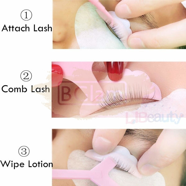 Y Brush & Separator Combo For Lash Lift - White Extension Accessories