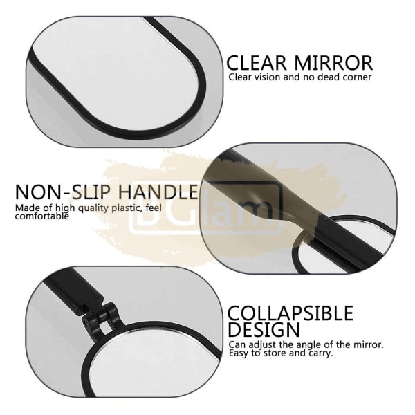 Eyelash Extension Mirror With Acrylic Handle Lash Accessories