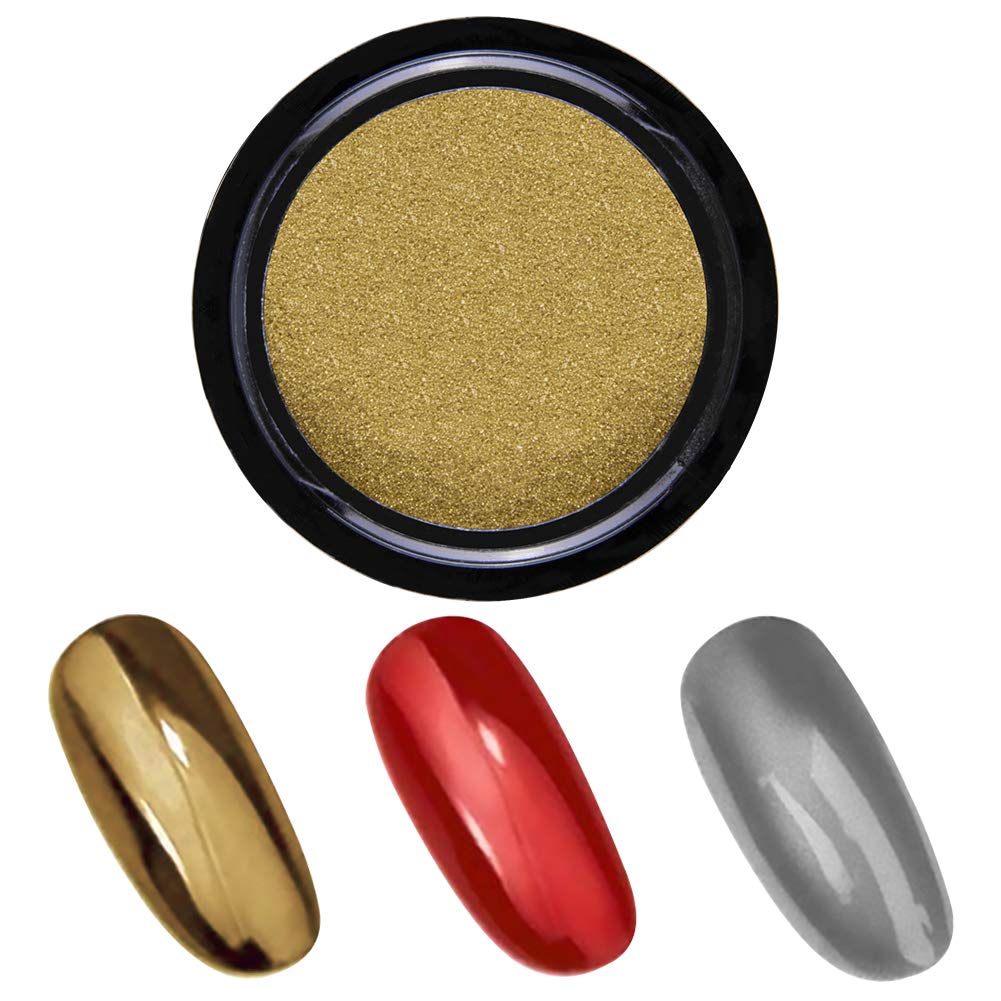 Nail Powder | Metallic Chrome Mirror Powder with applicator