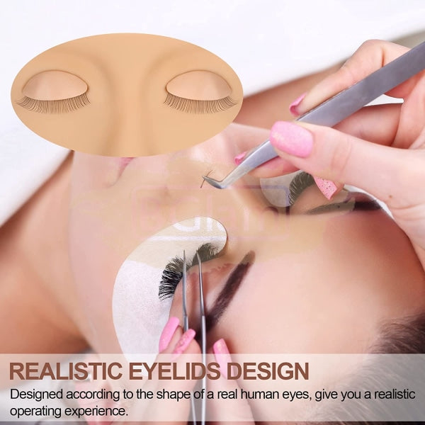 3-In-1 Multifunctional Eyelash Extension Training Silicone Mannequin Lash Accessories