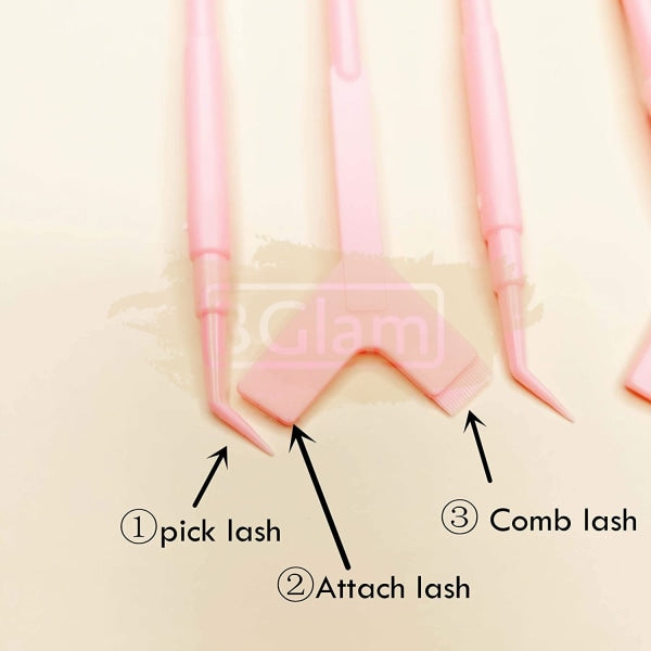 Y Brush & Separator Combo For Lash Lift - White Extension Accessories