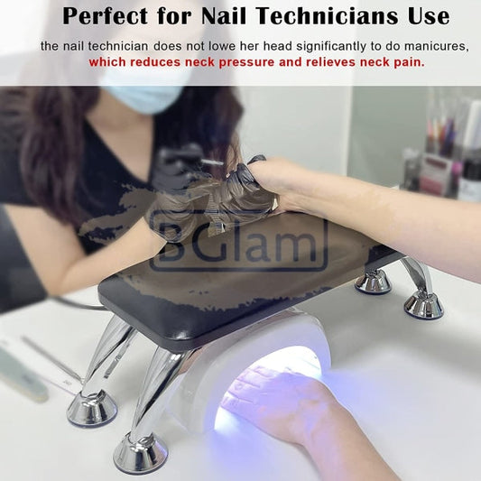 Professional Manicure Arm Rest & Pedicure Foot - White Nail Salon Accessories