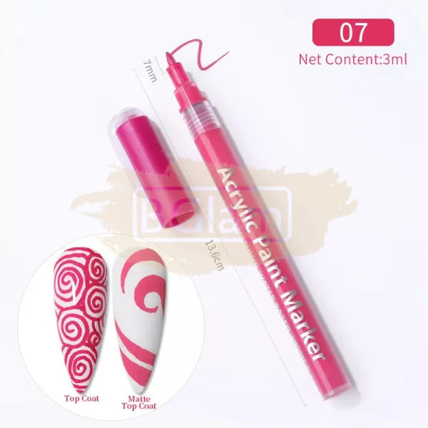 Acrylic Paint Marker Pen - 07 Rose Nail Accessories