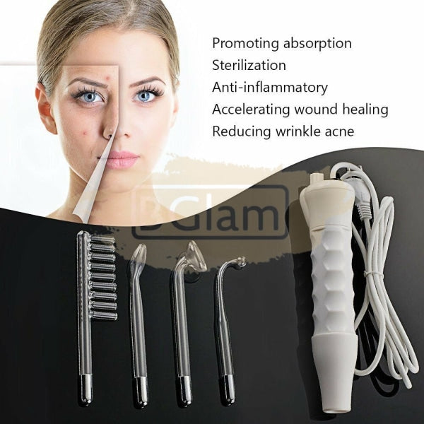 Portable High Frequency Facial Skin Therapy Wand Lz-006A Nail Art Tool