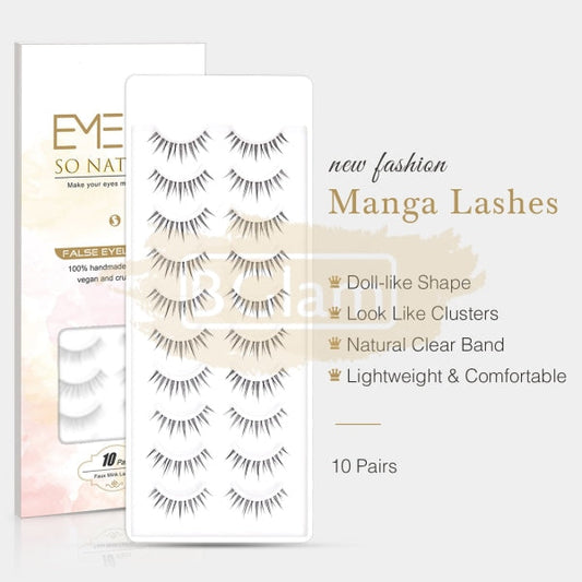 Emeda - Clear Band Lash A08 (10 Pairs) False Eyelashes