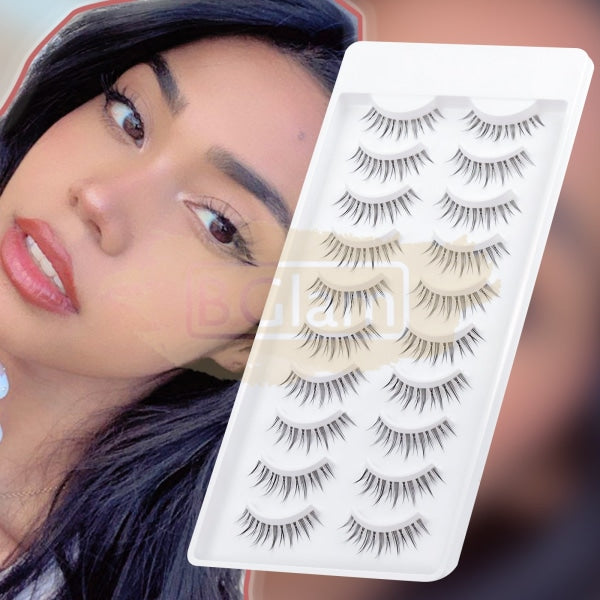Emeda - Clear Band Lash A08 (10 Pairs) False Eyelashes