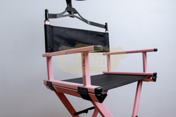 Professional Makeup Artist Directors Chair With Headrest - Pink Furniture