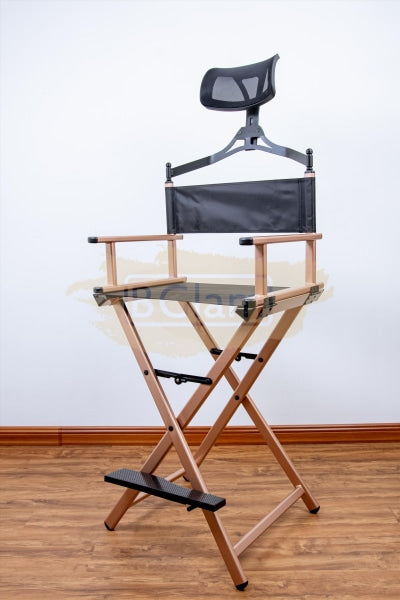 Professional Makeup Artist Directors Chair With Headrest - Rose Gold Furniture