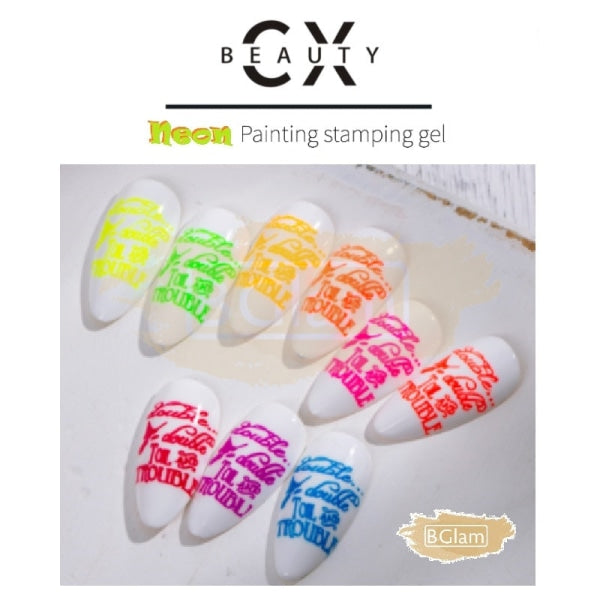 Cx Beauty Neon Painting Stamping Gel