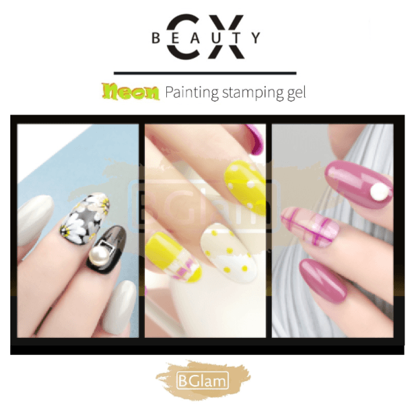 Cx Beauty Neon Painting Stamping Gel