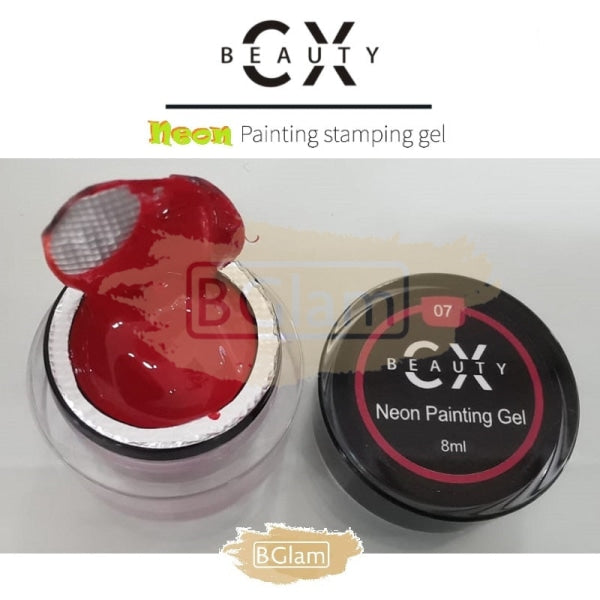 Cx Beauty Neon Painting Stamping Gel