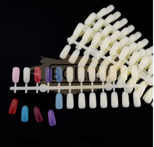 Nail Tips For Professional Gel Color Chart 120 Pieces Art Tool