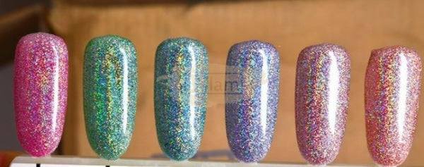 Colorful Chrome Nail Glitter Powder With Applicator