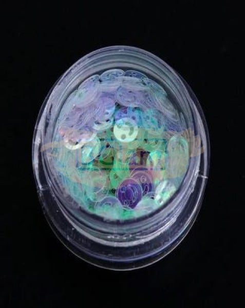 Ez Holographic Nail Sequins Available In 15 Designs 11 Smiley Art Tool