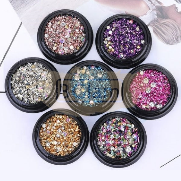 3D Nail Art Gems - 7 Colors Complete Set (1-7) Tool