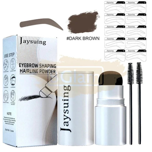 Jaysuing Eyebrow Shaping Powder Kit - Dark Brown Lash Extension Accessories