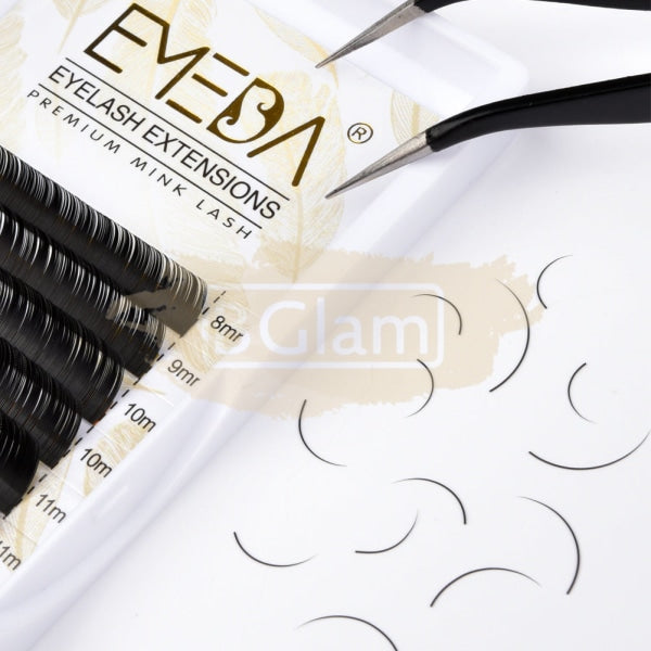 Emeda Faux Mink Eyelash Extensions - Volume Lash 0.05 C Curl 8-15Mm Mix False Eyelashes