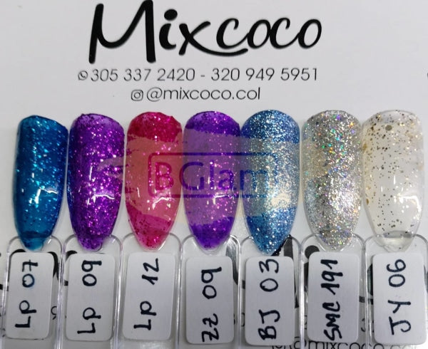 Mixcoco Soak-Off Gel Polish 15Ml - Jy Gold & Silver Collection Nail