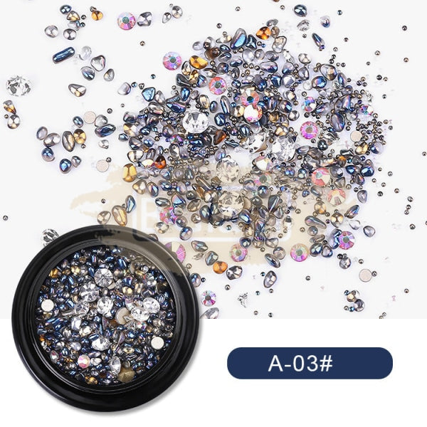 Glass Nail Rhinestone Diamond Crystal Stones - Available In 7 Colors Rhinestones