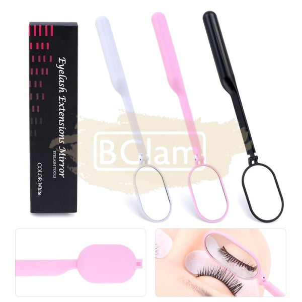 Eyelash Extension Mirror With Acrylic Handle Lash Accessories