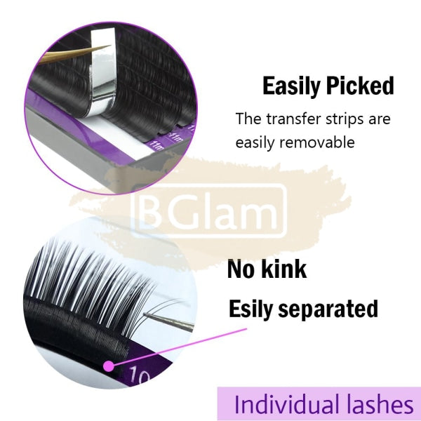 Nagaraku Faux Mink Eyelash Extensions - C Curl 0.20 False Eyelashes