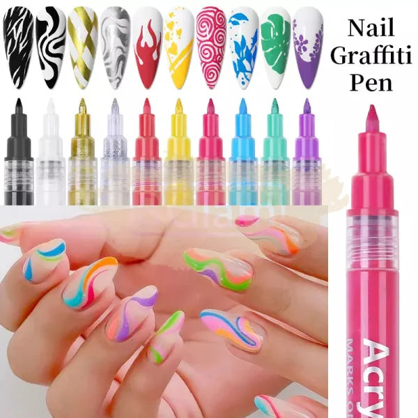 Acrylic Paint Marker Pen - 01 Black Nail Accessories