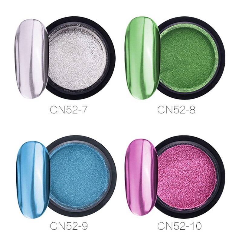 Nail Powder | Metallic Chrome Mirror Powder with applicator