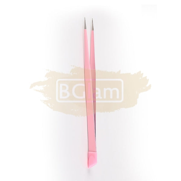 Stainless Steel Pointed Tweezers With Silicone End Nail Art Tool