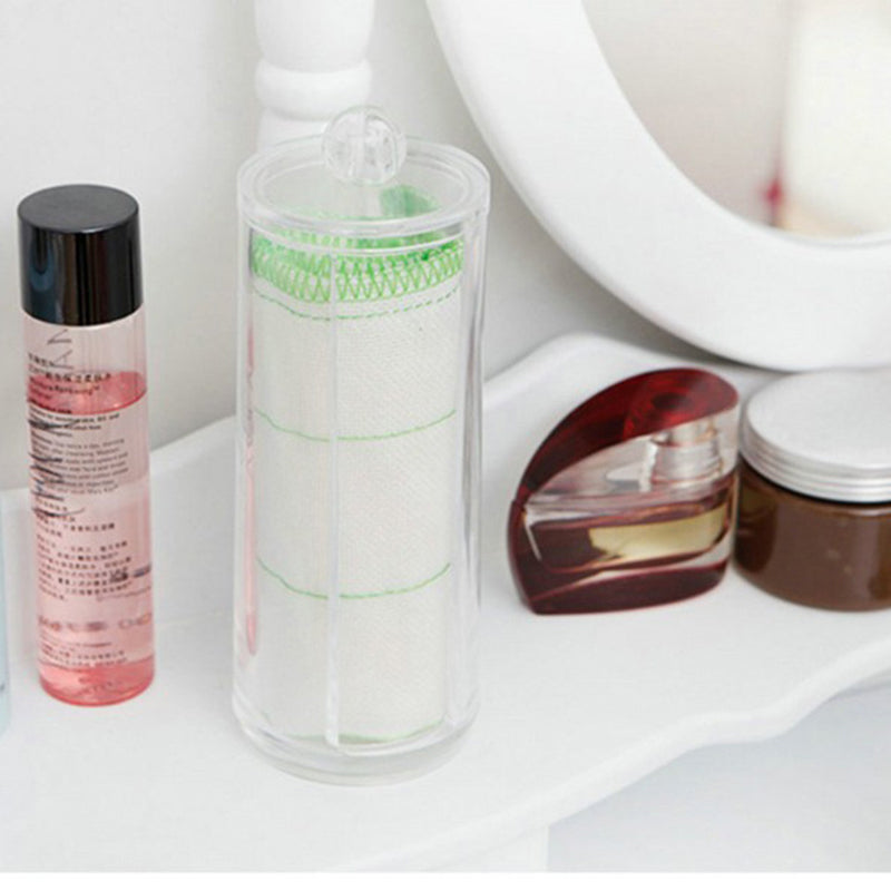 Clear Acrylic Cotton Pads Organizer