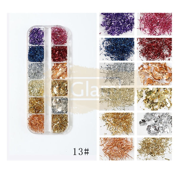 Nail Art Mixed Shell Jewelry Decoration Set - Available In 15 Designs 13