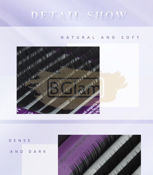 Nagaraku Faux Mink Eyelash Extensions - D Curl 0.20 False Eyelashes