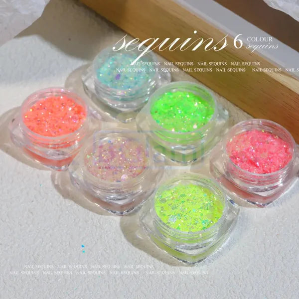 Nails Sequins | Shiny Laser Flash Series Qt0460 Nail