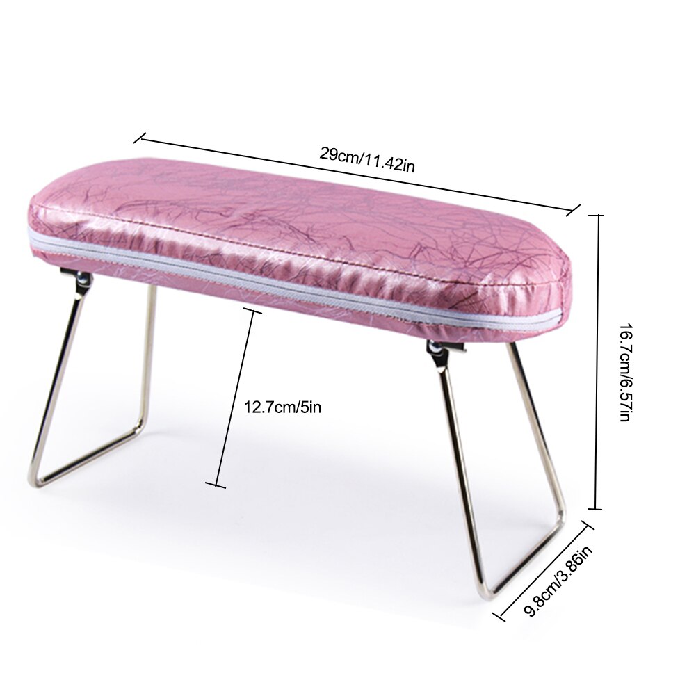 Foldable Hand Rest Manicure Station | Pink