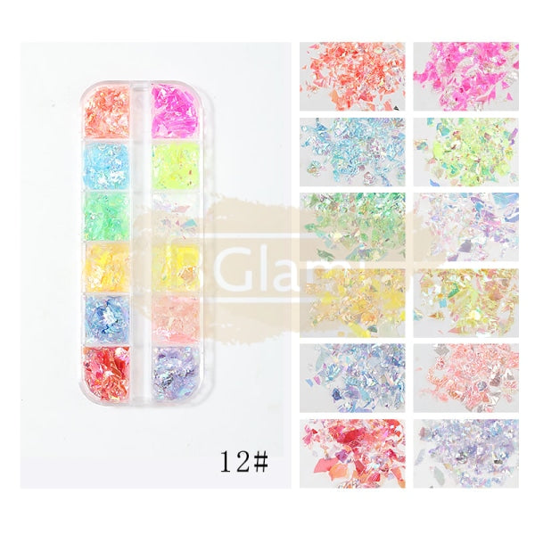 Nail Art Mixed Shell Jewelry Decoration Set - Available In 15 Designs 12