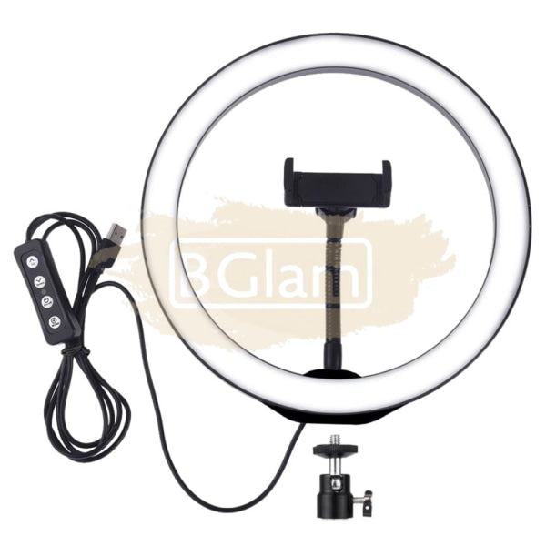 Multi-Function Usb Ring Light 36 Cm With Tripod & Phone Clip Salon Furnishing