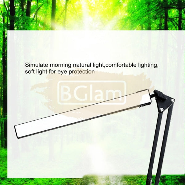 Usb Dimmable Led Folding Desk Lamp With Clamp - Black