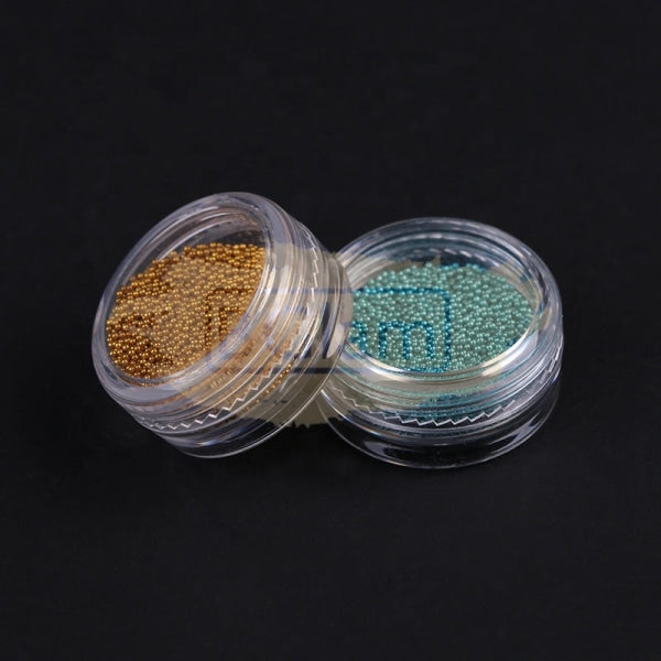 Nail Art Mini Caviar Plastic Beads Available In 12 Colors