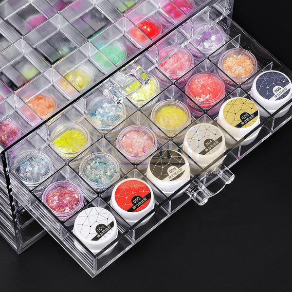 Acrylic Nail Storage Box Salon Furniture