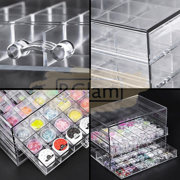 Acrylic Nail Storage Box Salon Furniture