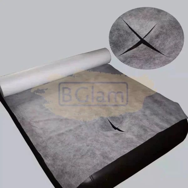 Disposable Non-Woven Massage Bed Sheet With Face Hole 80*180Cm (Pink Tab)