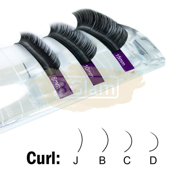 Nagaraku Faux Mink Eyelash Extensions - C Curl 0.15 False Eyelashes