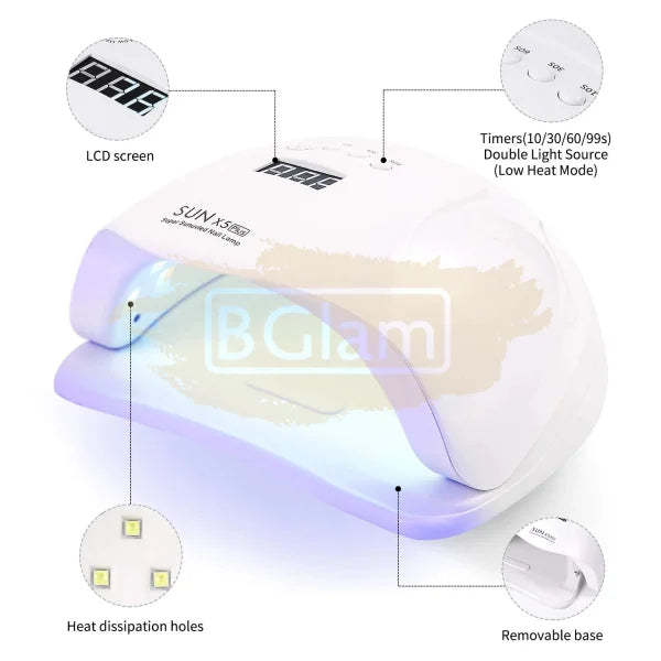 Sun X5 Plus Uv Led Nail Lamp 80W White