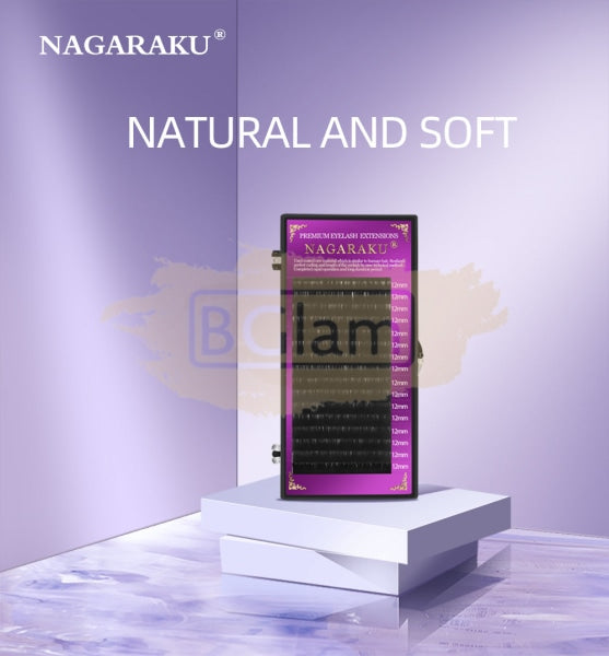 Nagaraku Faux Mink Eyelash Extensions - C Curl 0.15 False Eyelashes
