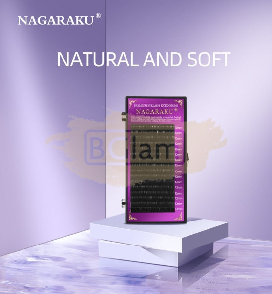 Nagaraku Faux Mink Eyelash Extensions - D Curl 0.25 False Eyelashes